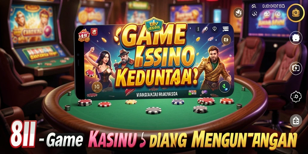 Screenshot gameplay 8II menunjukkan keseruan bermain Kasino.