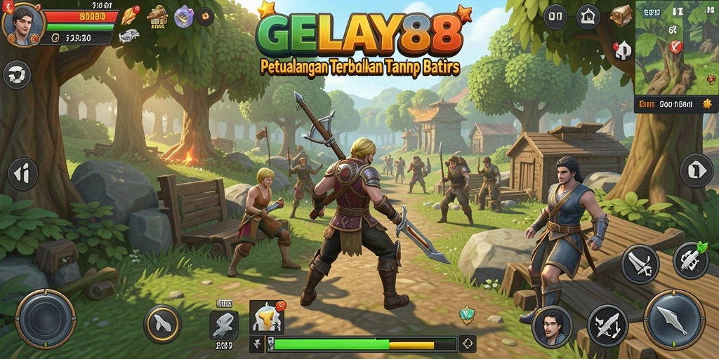 Tampilan epik gameplay dalam dunia terbuka GELAY88.