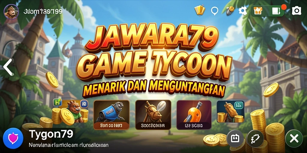Tampilan gameplay Tycoon yang menarik dan penuh strategi.