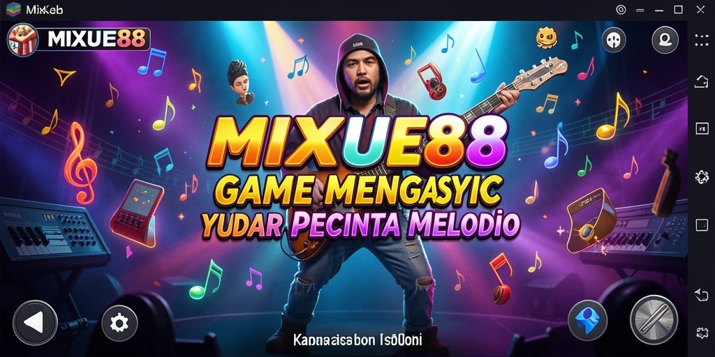 Screenshot gameplay MIXUE88 dengan pengalaman musik interaktif.