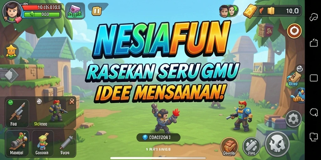 Tampilan gameplay <strong>NESIAFUN</strong> yang menarik dengan karakter yang aktif.