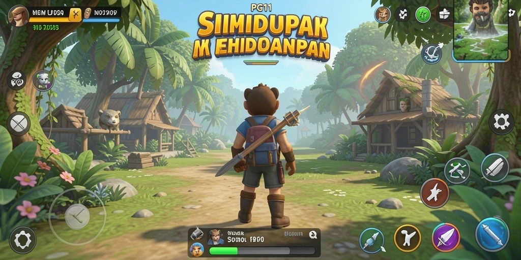 Tampilan gameplay PG11 yang menarik dan penuh warna.